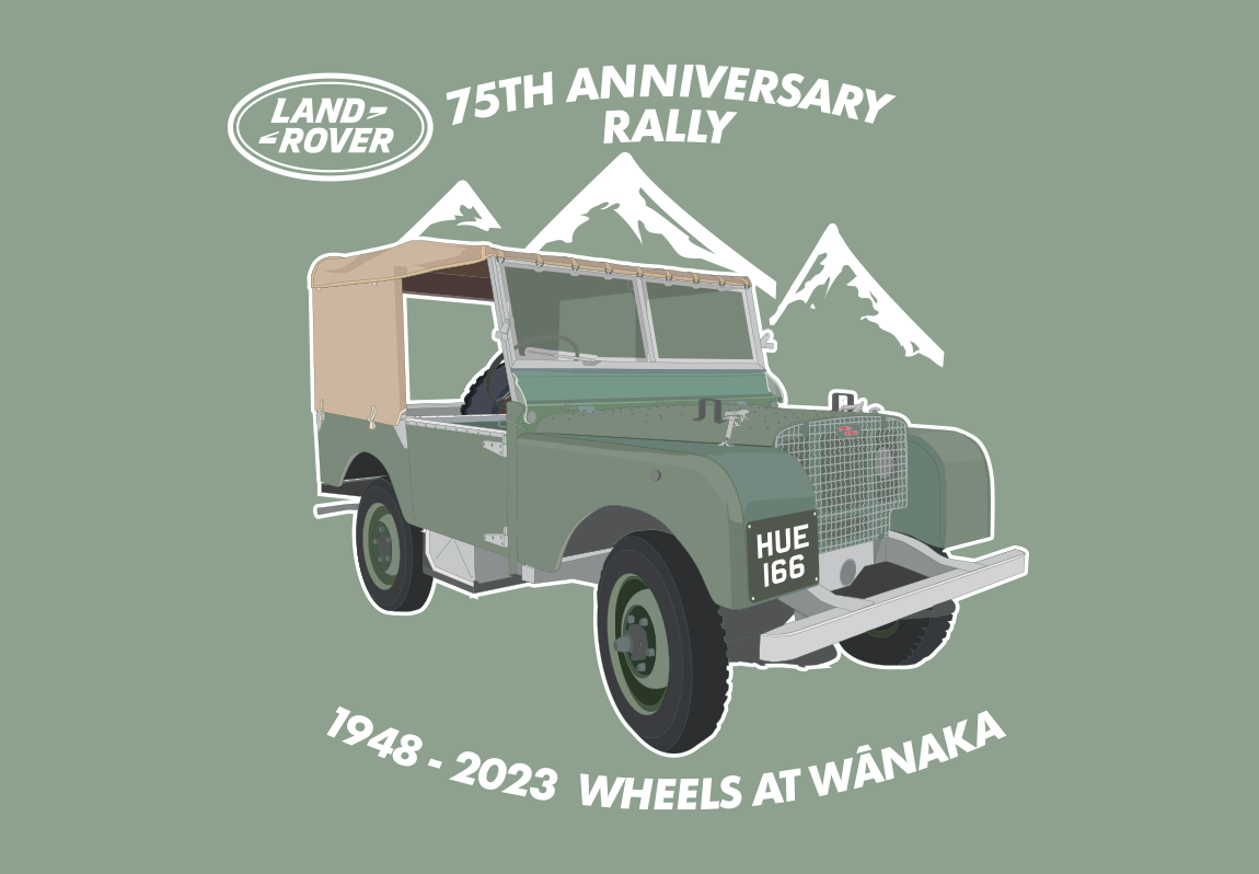 75th Land Rover Rally Logo Digital Illustration & Design
