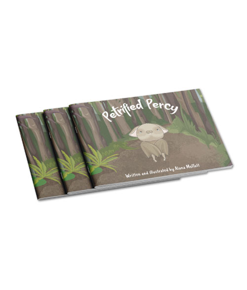 New Zealand Childrens Book - Petrified Percy, NZ native bat