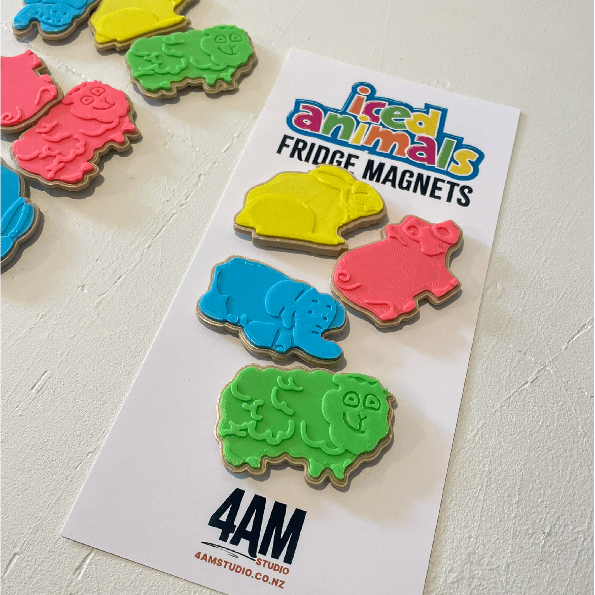 Iced Animals Fridge Magnets