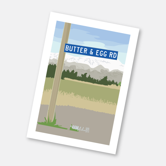 Butter & Egg Road Art Print